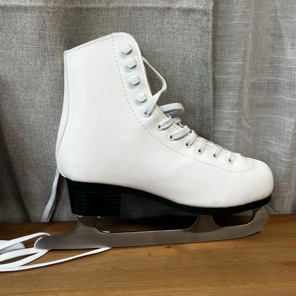American Athletic Tricot-lined Women's Ice Skates Sz 6 Lightly Used EU 36-37